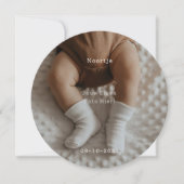 Gepersonaliseerd Geboortekaartje Met Eigen Foto. Einladung (Vorderseite)