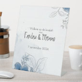 Gepersonaliseerd welkomstsbord bruiloft sockelschild (In Situ)