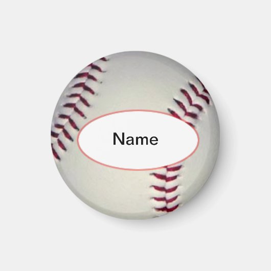 gepersonaliseerde baseball magnet (Vorne)