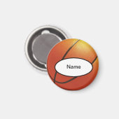 gepersonaliseerde basketball magnet (Vorderseite/Rückseite)