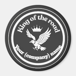 Gepersonaliseerde King of the Road Chauffeur Badge Magnet