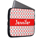 Gepersonaliseerde Stippen Patroon Laptopschutzhülle (Vorne Rechts)