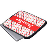 Gepersonaliseerde Stippen Patroon Laptopschutzhülle (Vorne Knopf)