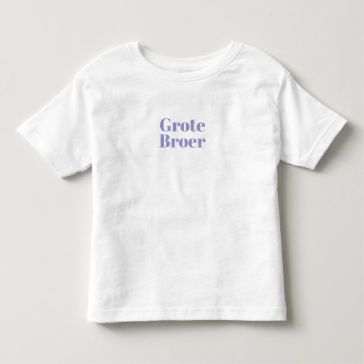 Gepersonaliseerde Zwangerschapsaankondiging Broer. Kleinkind T-shirt (Vorderseite)