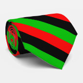 Gepflasterte afroamerikanische Flagge Krawatte (Gerollt)