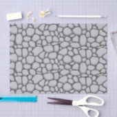 Gepflasterte Kieselsteine Grau Seidenpapier (Handwerk)