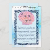 gepflegt dankeskarte (Vorne/Hinten)