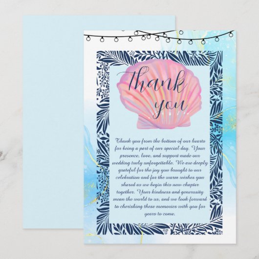 gepflegt dankeskarte (Vorne/Hinten)