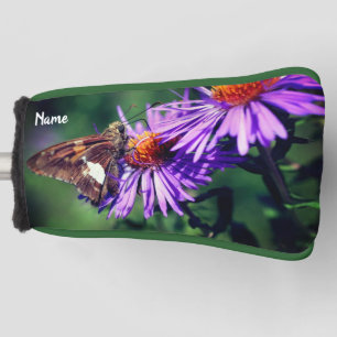 Gepflegte Schmetterlings-Aster-Blume Personalisier Golf Headcover