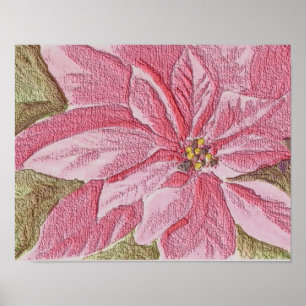 Gepflegte Weihnachtsblume Poinsettie Poster
