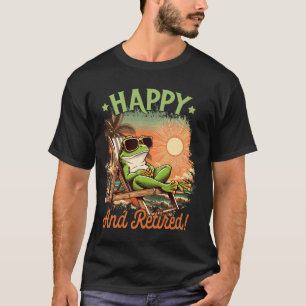 Gepflegter Arbeitskollege Frosch Ruhestandsparty S T-Shirt