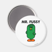 Gepflegter Herr Fussy Magnet (Vorderseite/Rückseite)