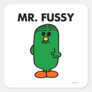 Gepflegter Herr Fussy Quadratischer Aufkleber