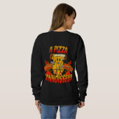 Gepflegter Pizzacoisseur, cooles Geschenk Sweatshirt (Schwarz voll)