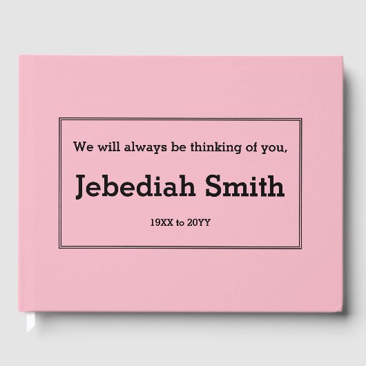 Gepflegtes, konservatives Gästebuch (Vorderseite)