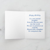 Gepflogenheit des Geburtstagskarte-Fotos Karte (Innenseite)