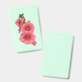 Gepixelte rosa Stockholunderblüte Ausweis (Vorder- & Rückseite)