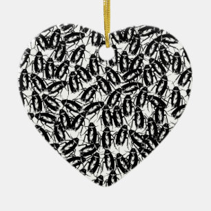 Geplagt mit Schaben Keramik Ornament