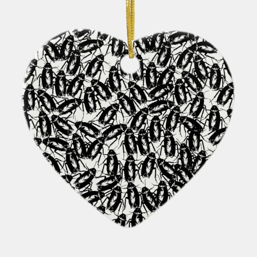 Geplagt mit Schaben Keramik Ornament (Vorne)