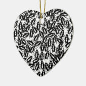 Geplagt mit Schaben Keramik Ornament (Links)