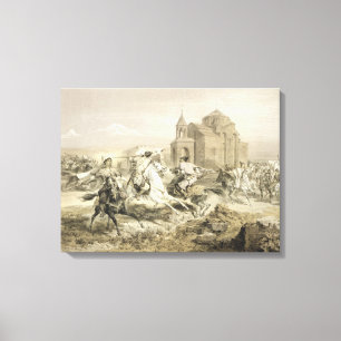 Geplänkel der Perser und der Kurden in Armenien, Leinwanddruck