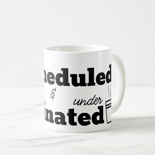 Geplant und unter koffeiniert kaffeetasse (VorderseiteRechts)