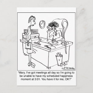 Geplante Glücksminute Postkarte