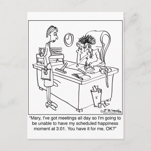 Geplante Glücksminute Postkarte (Vorderseite)