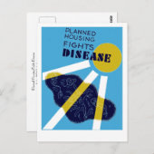 Geplante Housing Fights Disease Postkarte (Vorne/Hinten)