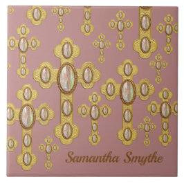 Geplante Kreuze mit 6 Imitate Opals - Fliese