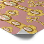 Geplante Kreuze mit 6 Imitate Opals - Poster (Ecke)