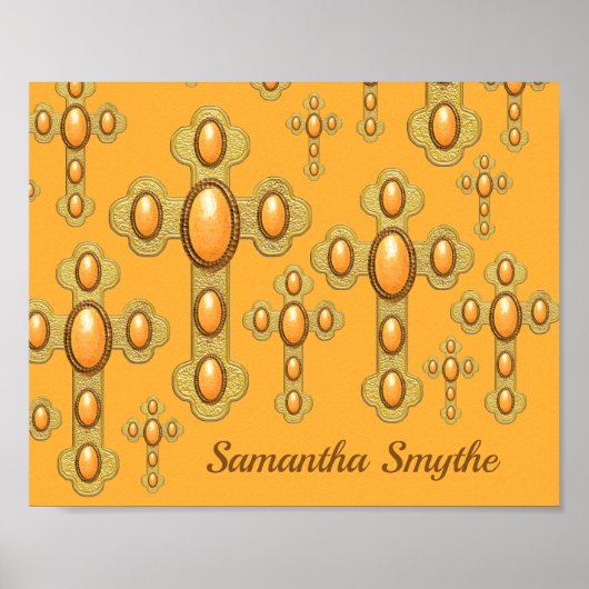 Geplante Kreuze mit 6 Imitaten Sardonyx - Poster (Vorne)