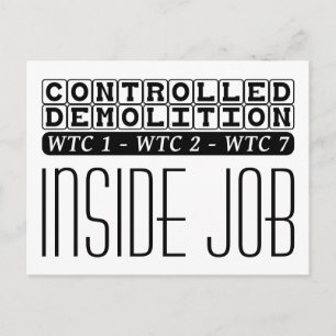 Geplante Sprengung WTC Gebäude 7 Innenjob Postkarte