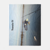 Geplanter, individualisierter Adlerstegel Fleecedecke (Vorderseite)