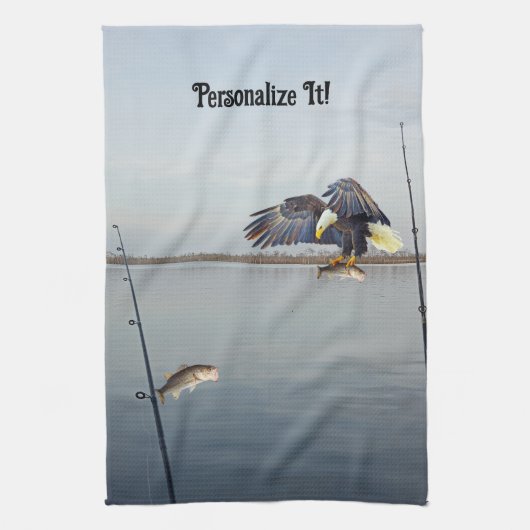 Geplanter, individualisierter Adlerstegel Geschirrtuch (Vertikal)