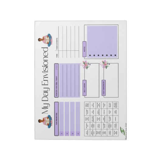 Geplanter Notepad: Design 1 Notizblock (Rotiert)