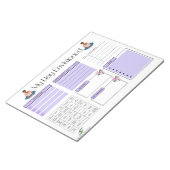 Geplanter Notepad: Design 1 Notizblock (angewinkelt)