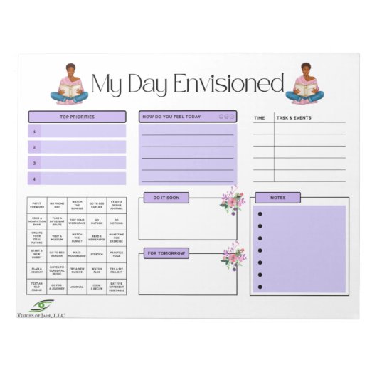 Geplanter Notepad: Design 1 Notizblock (Vorderseite)