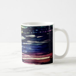 "Geplätscherte Reflexions-" Kunst durch Stephanie Kaffeetasse