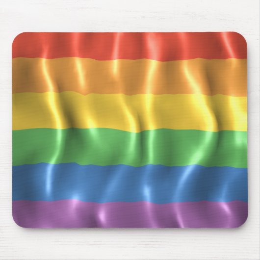Geplätscherte Stolz-Flagge Mousepad (Vorne)