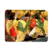 Gepochene Eier mit Avocado auf Toast Magnet (Horizontal)