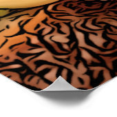 Gepochene Eier mit Avocado auf Toast Poster (Ecke)