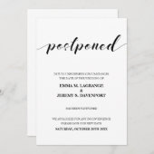 Geposponte Hochzeit mit neuer Datum Ankündigung (Vorne/Hinten)