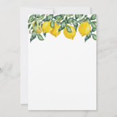 Gepospontes Hochzeitstermin, Zitrone neue Plan Ank Save The Date (Rückseite)