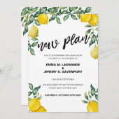 Gepospontes Hochzeitstermin, Zitrone neue Plan Ank Save The Date (Vorne/Hinten)