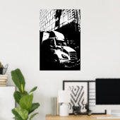 Geposterisierter Lkw in Montreal Kanada Poster (Heimbüro)