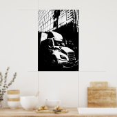 Geposterisierter Lkw in Montreal Kanada Poster (Küche)
