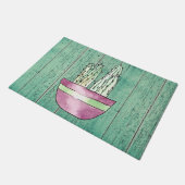 Gepotted Cactus Door Mat Fußmatte (Schrägansicht)