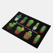 Gepotted Cactus Welcome Door Mat Fußmatte (Schrägansicht)
