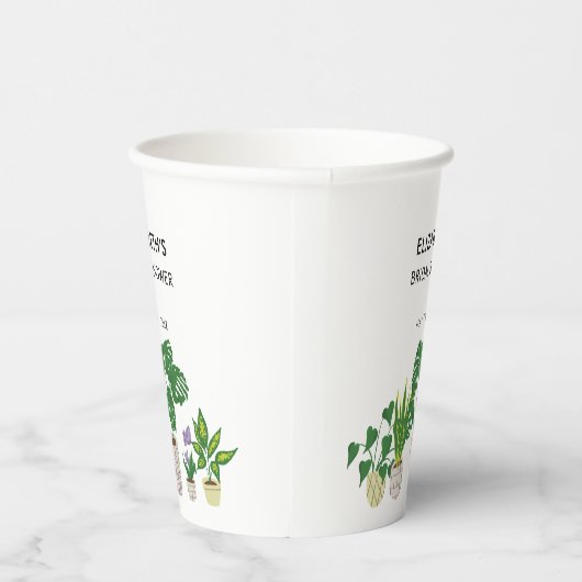 Gepotted Pflanze Brautparty Greenerity Custom Pappbecher (Rechts)